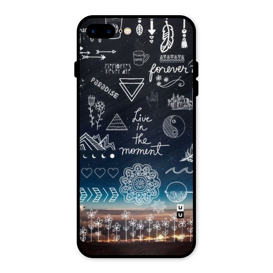 Live In The Moment Metal Back Case for iPhone 7 Plus