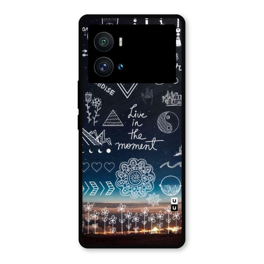 Live In The Moment Metal Back Case for iQOO 9 Pro