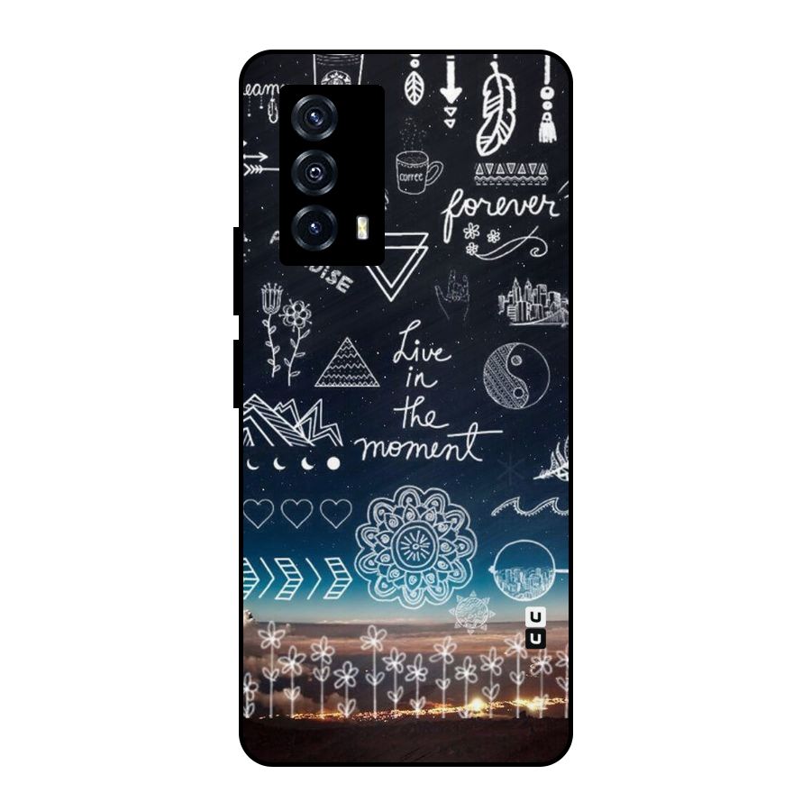 Live In The Moment Metal Back Case for iQOO Z5