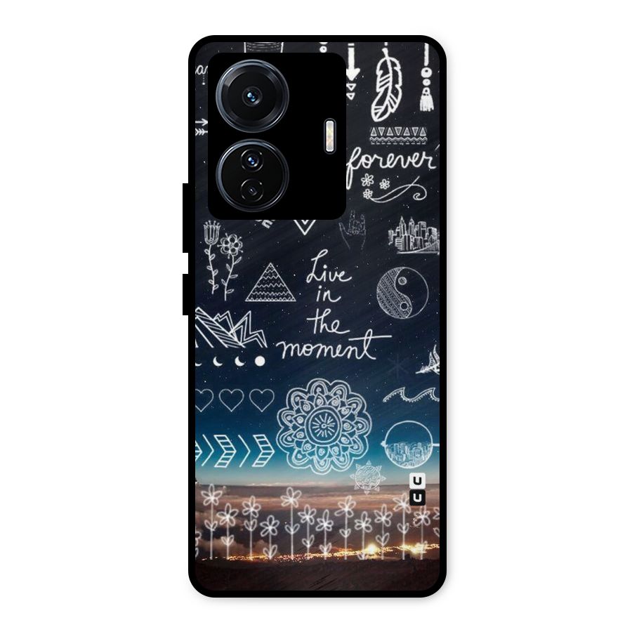 Live In The Moment Metal Back Case for iQOO Z6