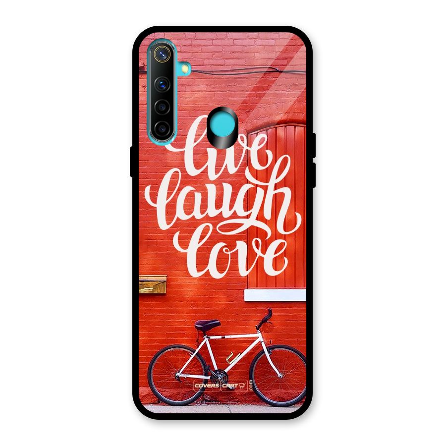 Live Laugh Love Glass Back Case for Realme Narzo 10