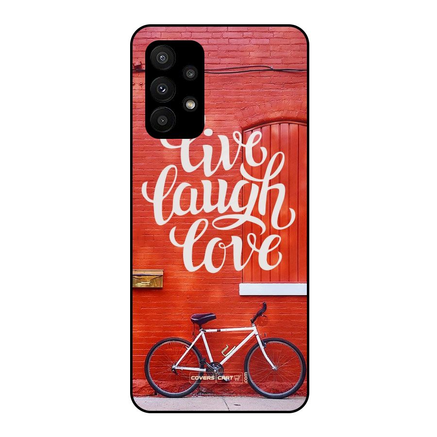 Live Laugh Love Metal Back Case for Galaxy A23