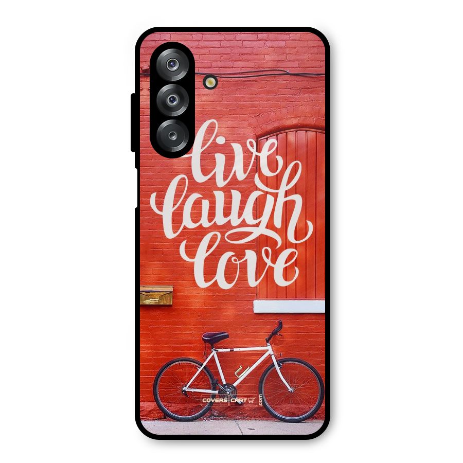 Live Laugh Love Metal Back Case for Galaxy A26
