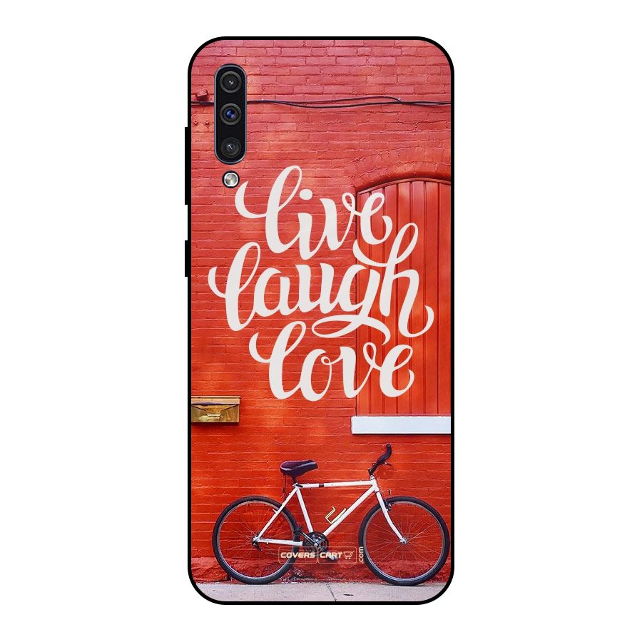 Live Laugh Love Metal Back Case for Galaxy A30s