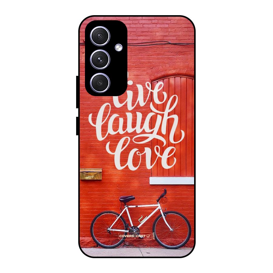 Live Laugh Love Metal Back Case for Galaxy A54