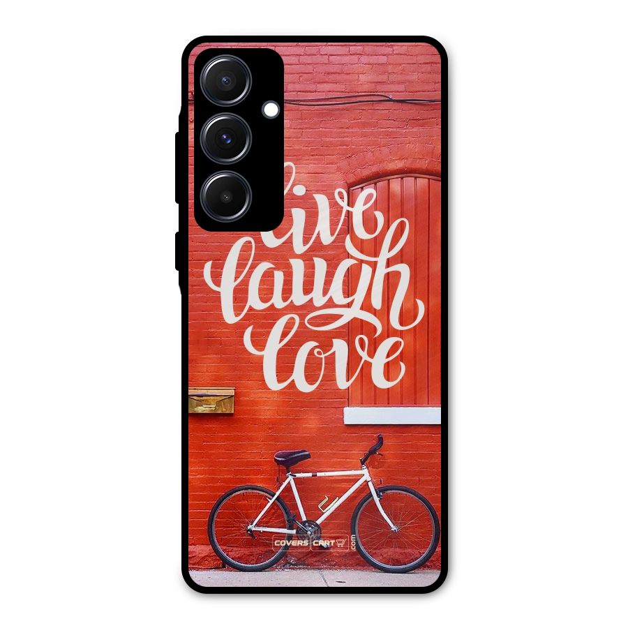 Live Laugh Love Metal Back Case for Galaxy A55