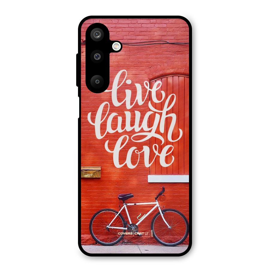 Live Laugh Love Metal Back Case for Galaxy M16