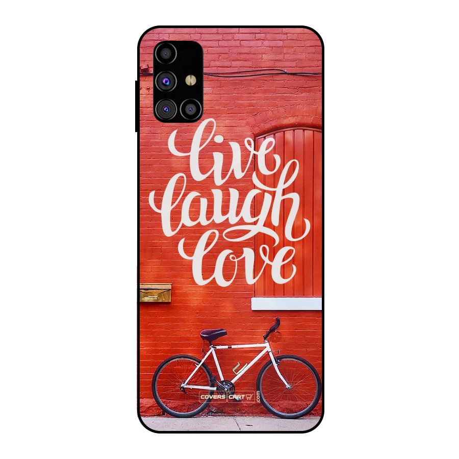 Live Laugh Love Metal Back Case for Galaxy M31s
