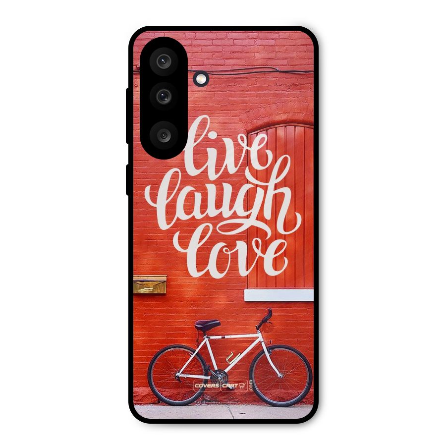 Live Laugh Love Metal Back Case for Galaxy M56