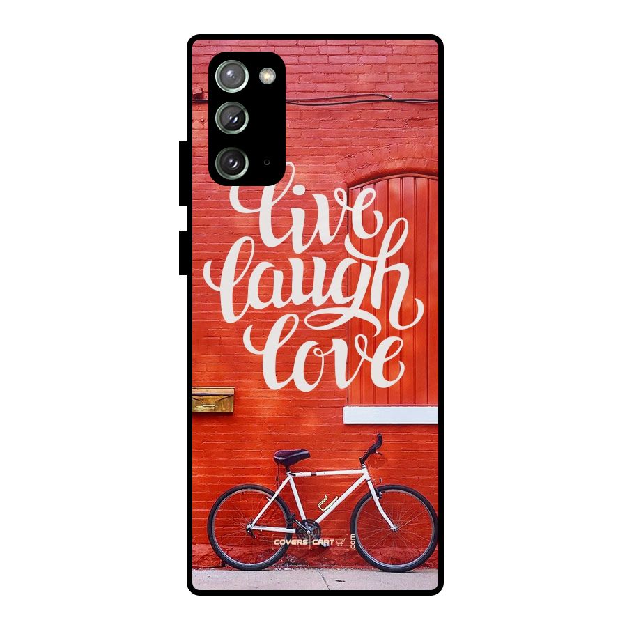 Live Laugh Love Metal Back Case for Galaxy Note 20