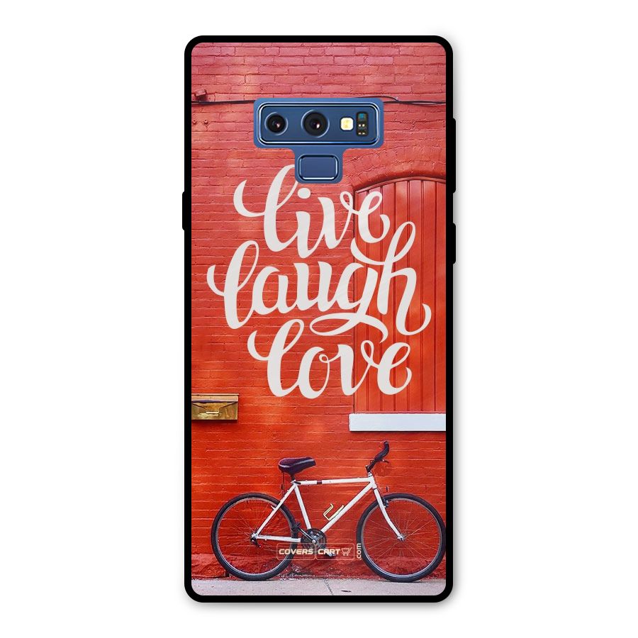 Live Laugh Love Metal Back Case for Galaxy Note 9