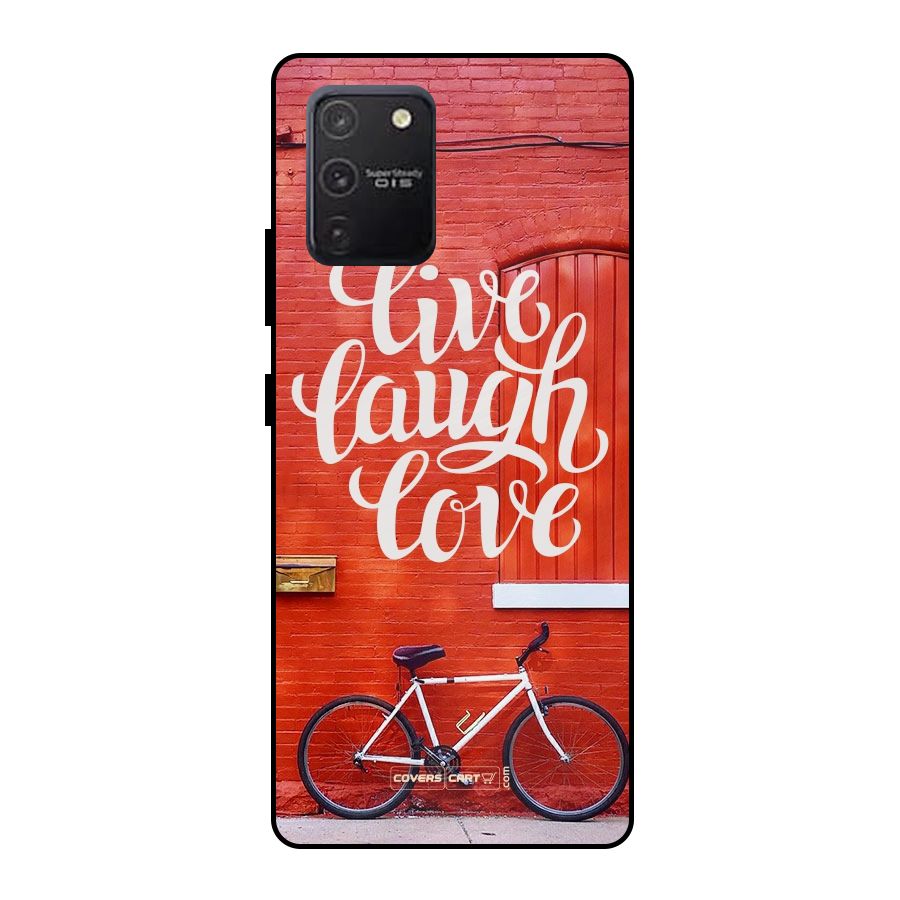 Live Laugh Love Metal Back Case for Galaxy S10 Lite