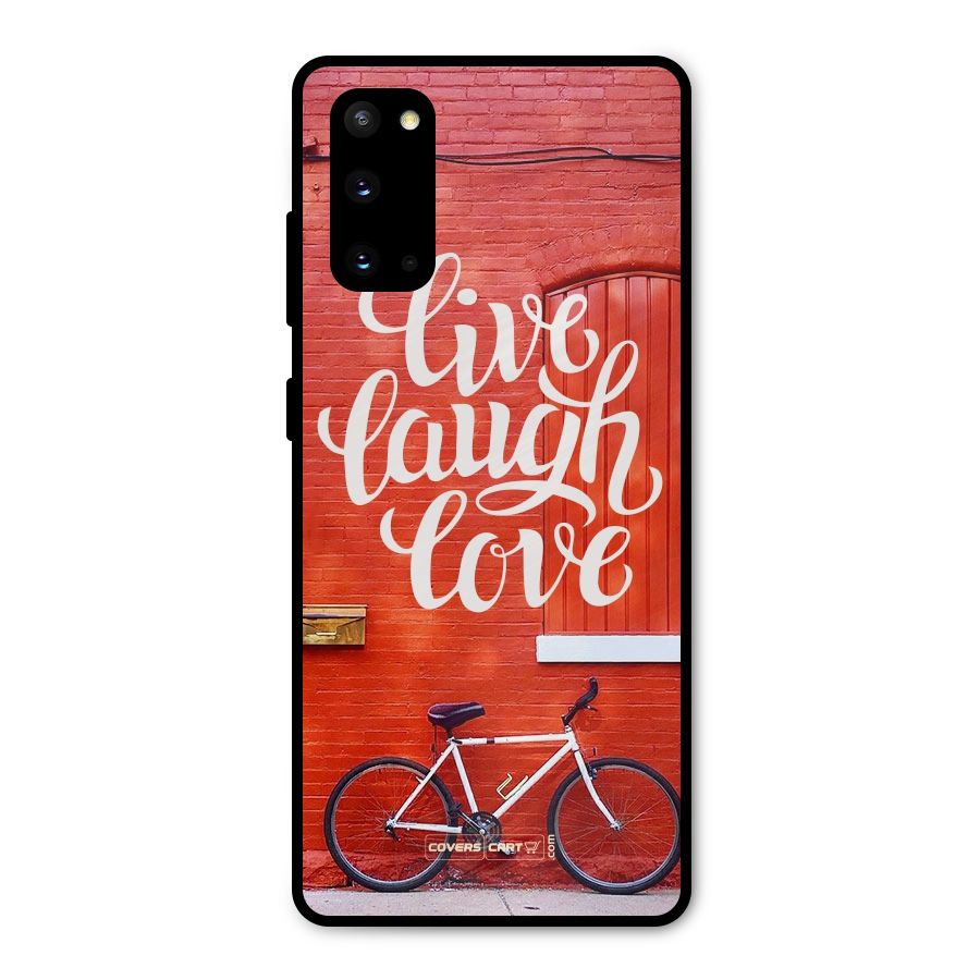 Live Laugh Love Metal Back Case for Galaxy S20