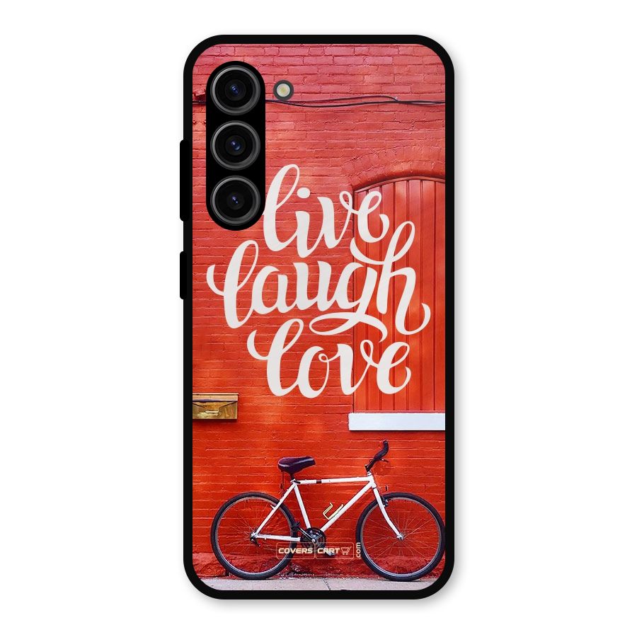 Live Laugh Love Metal Back Case for Galaxy S23