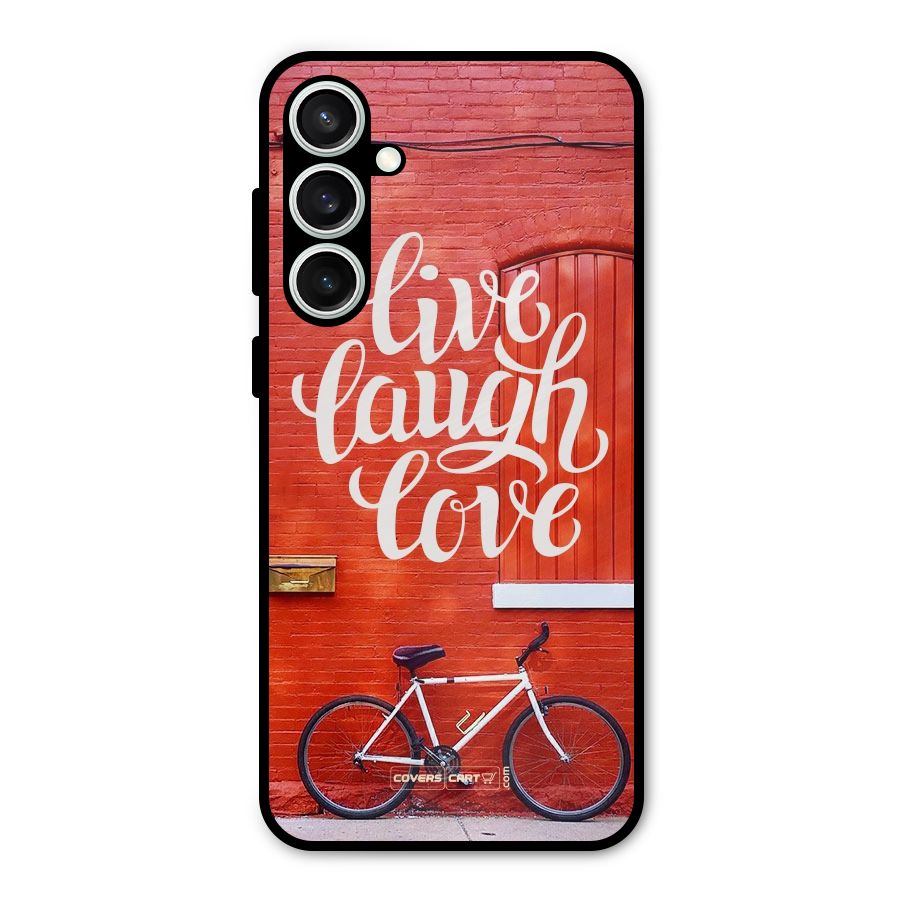 Live Laugh Love Metal Back Case for Galaxy S23 FE
