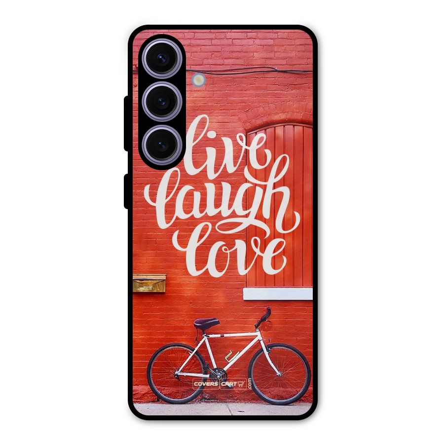 Live Laugh Love Metal Back Case for Galaxy S24