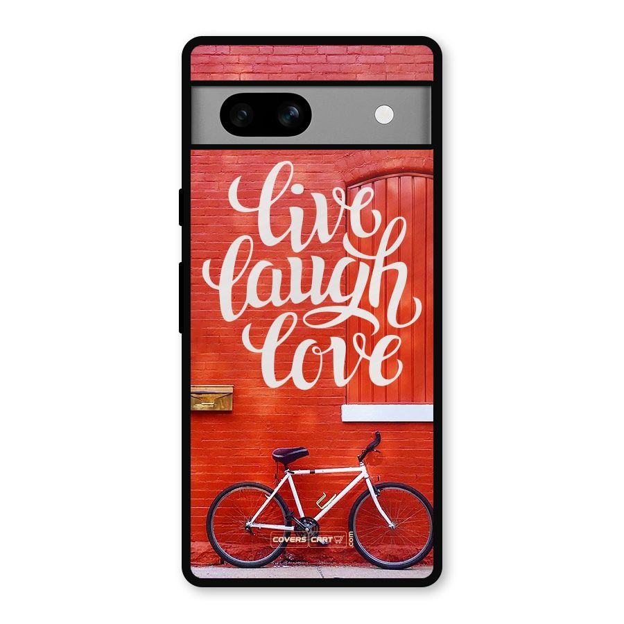 Live Laugh Love Metal Back Case for Google Pixel 7a