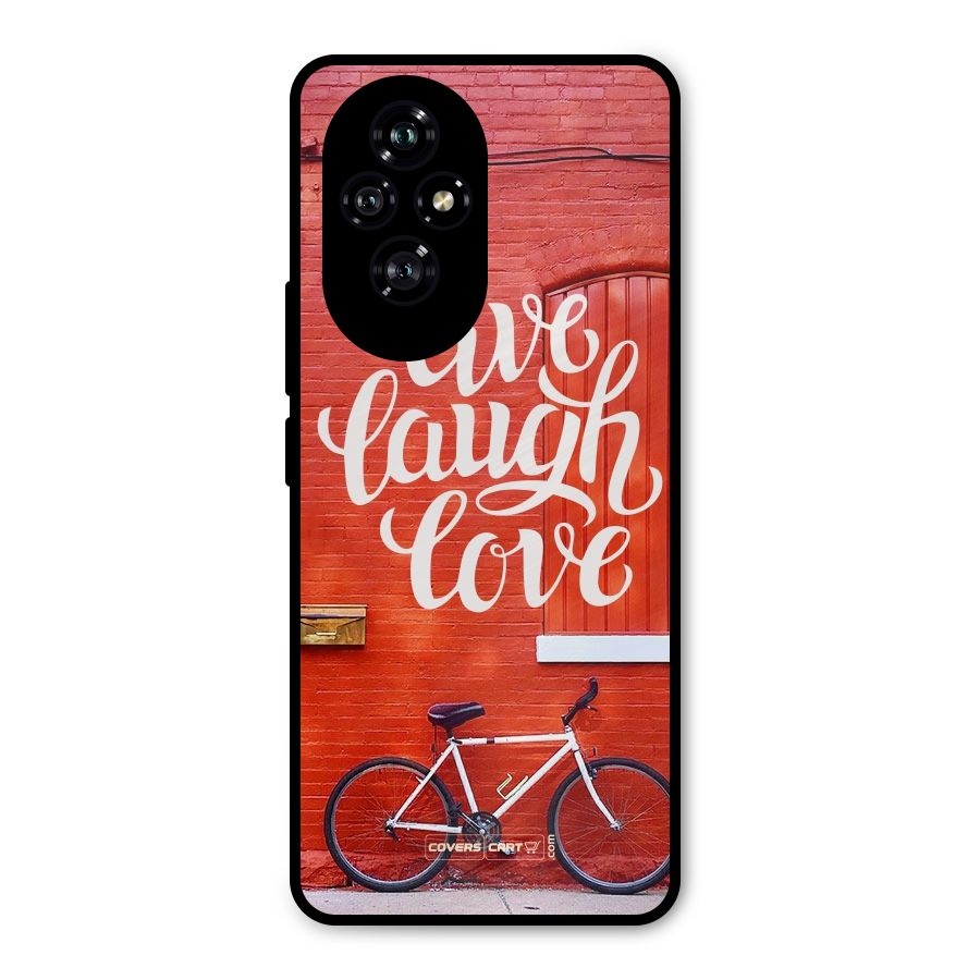 Live Laugh Love Metal Back Case for Honor 200