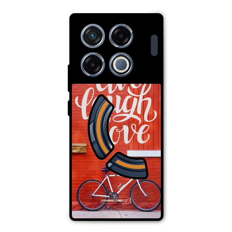 Live Laugh Love Metal Back Case for Infinix GT 20 Pro
