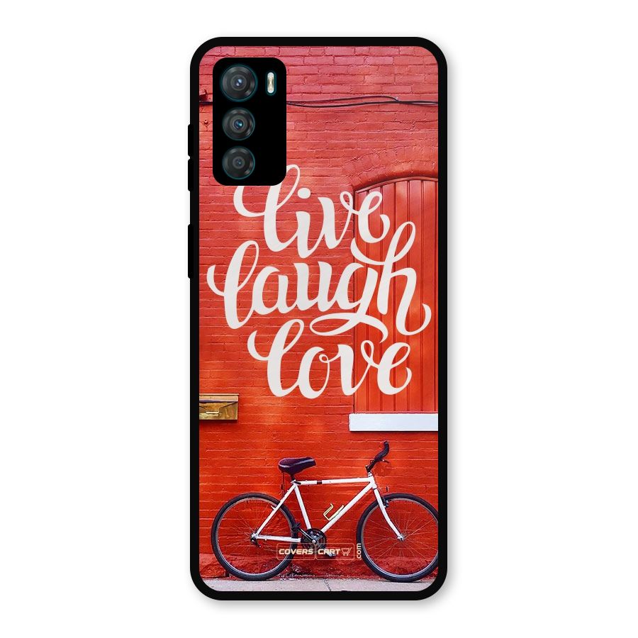 Live Laugh Love Metal Back Case for Moto G42