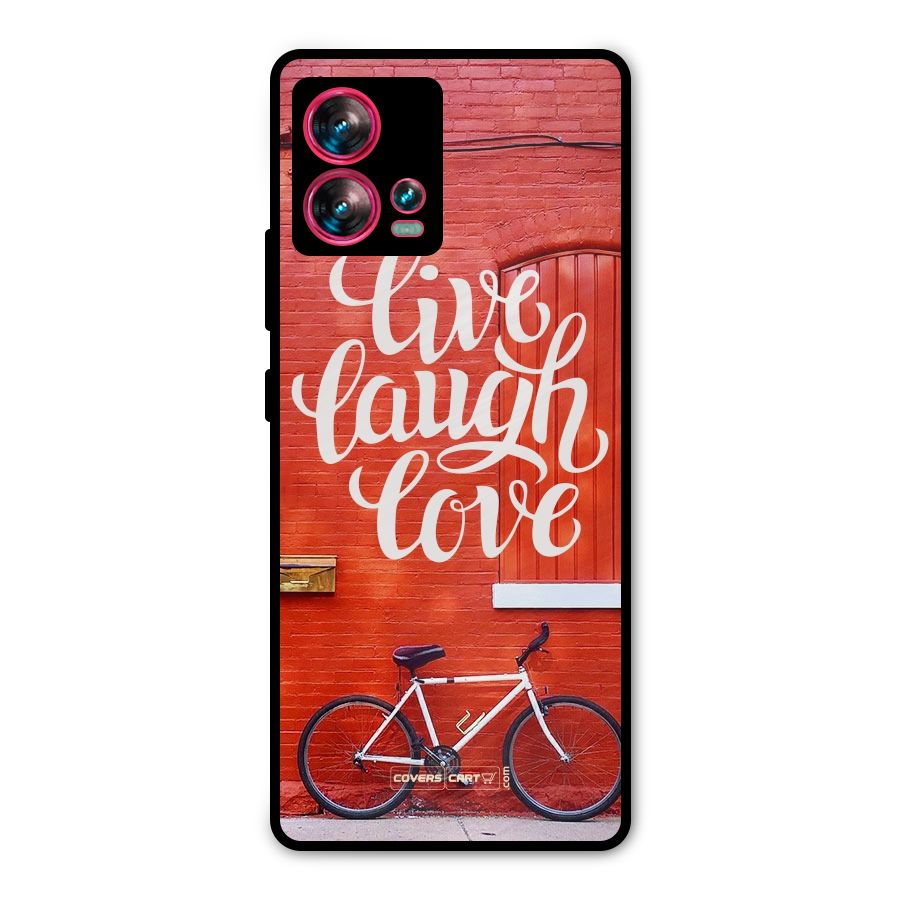 Live Laugh Love Metal Back Case for Motorola Edge 30 Fusion