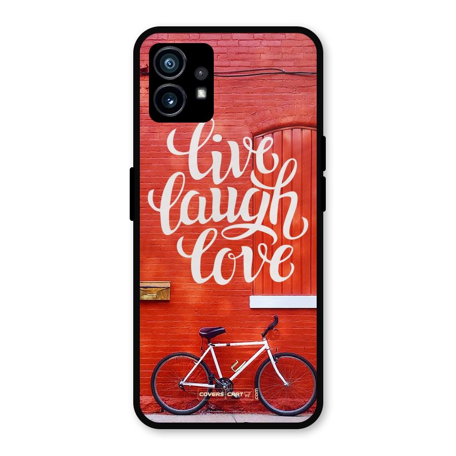 Live Laugh Love Metal Back Case for Nothing Phone 1