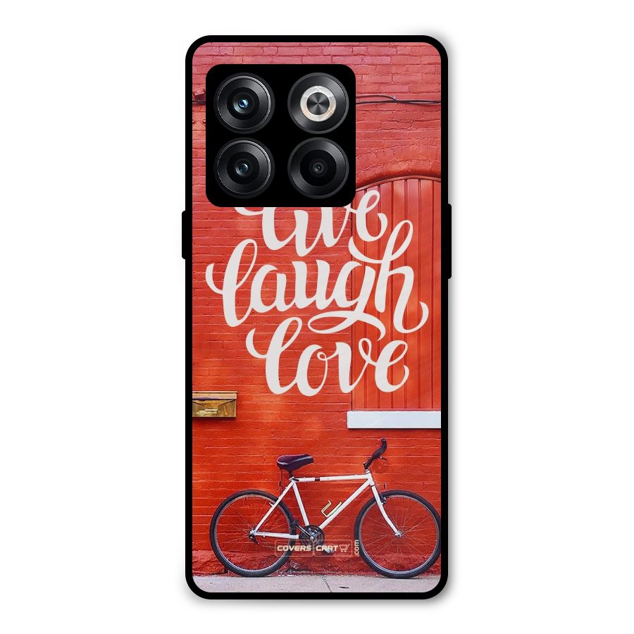 Live Laugh Love Metal Back Case for OnePlus 10T