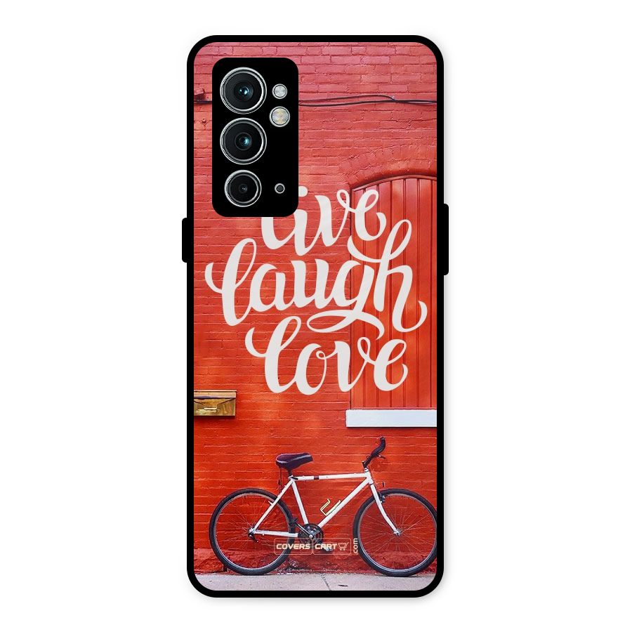 Live Laugh Love Metal Back Case for OnePlus 9RT 5G