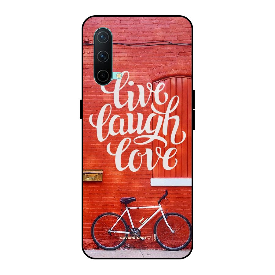 Live Laugh Love Metal Back Case for OnePlus Nord CE 5G