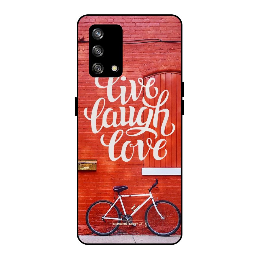 Live Laugh Love Metal Back Case for Oppo F19