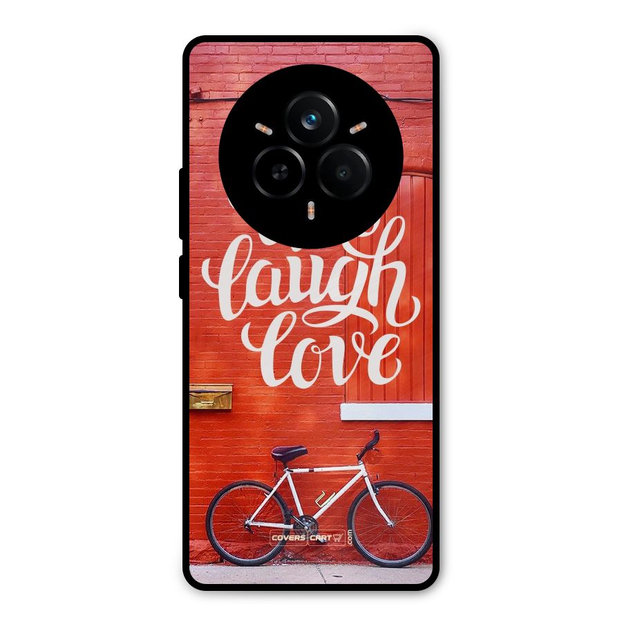 Live Laugh Love Metal Back Case for Realme 14 Pro