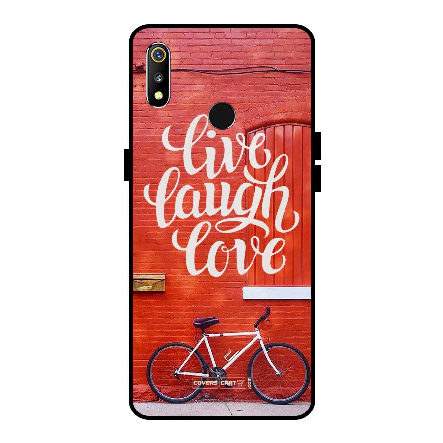 Live Laugh Love Metal Back Case for Realme 3i