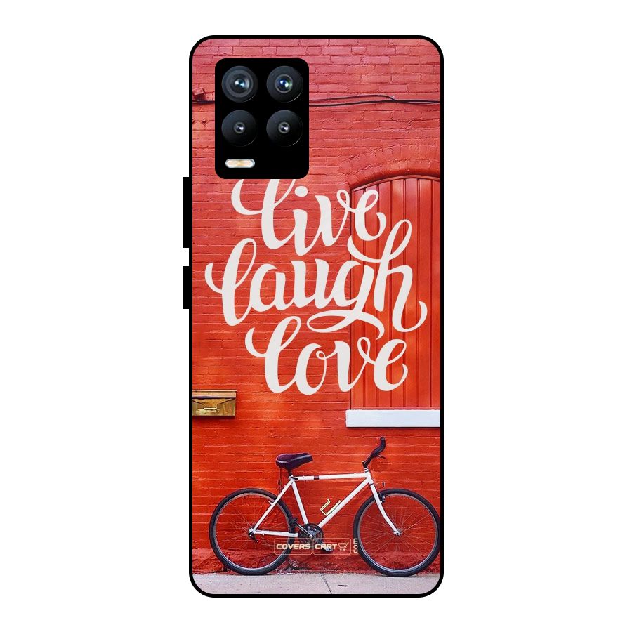 Live Laugh Love Metal Back Case for Realme 8 Pro
