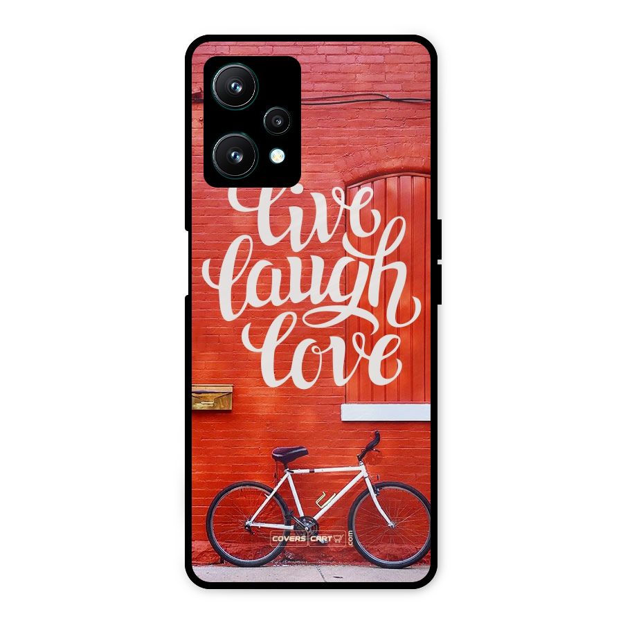 Live Laugh Love Metal Back Case for Realme 9 Pro 5G