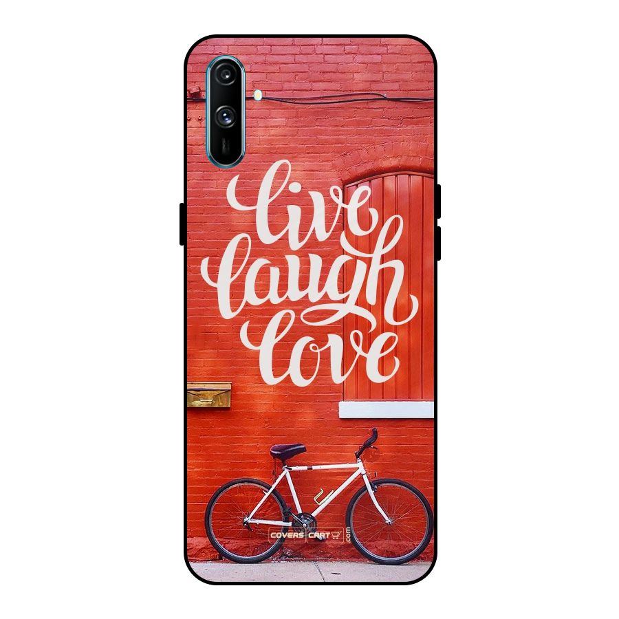 Live Laugh Love Metal Back Case for Realme C3