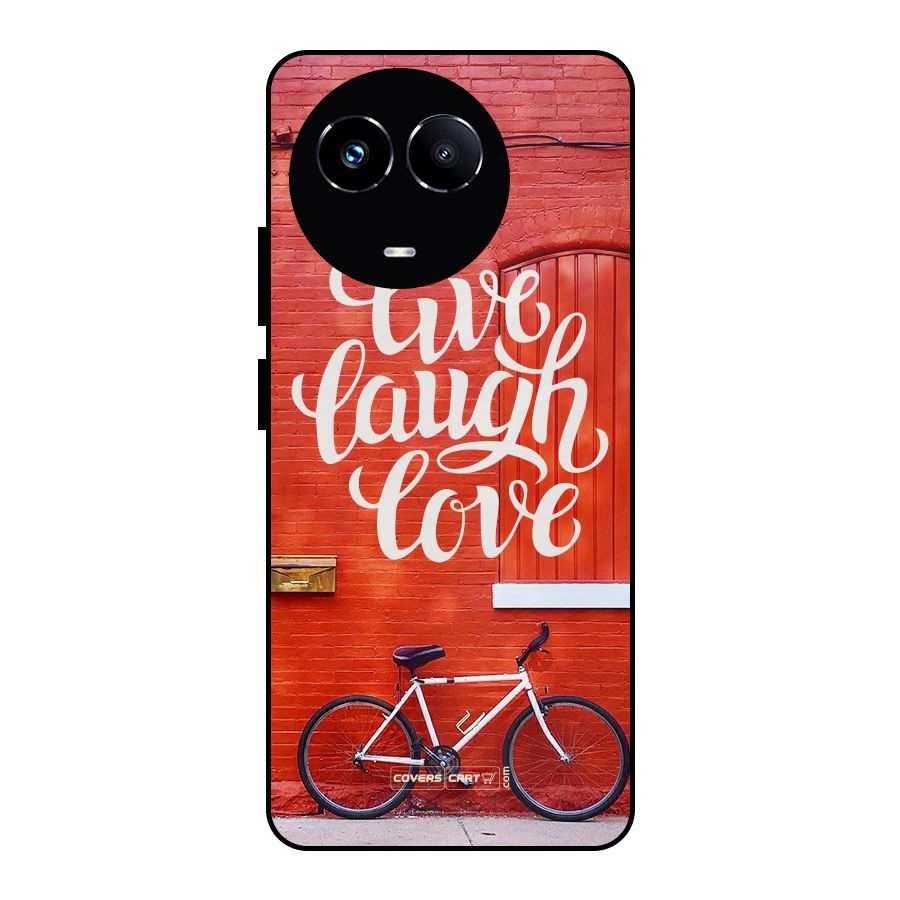 Live Laugh Love Metal Back Case for Realme Narzo 60X