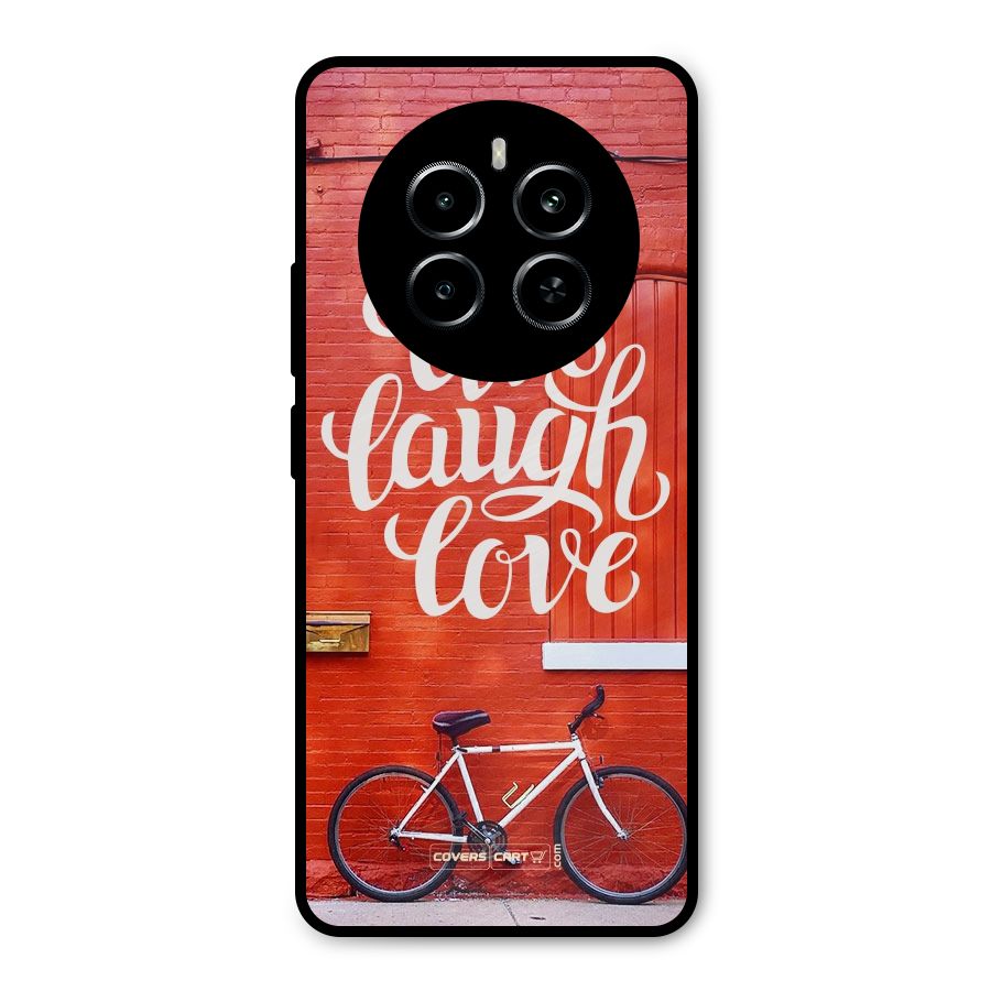 Live Laugh Love Metal Back Case for Realme P1