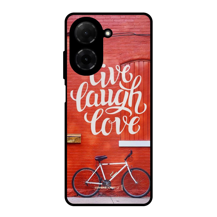 Live Laugh Love Metal Back Case for Redmi A5 4G