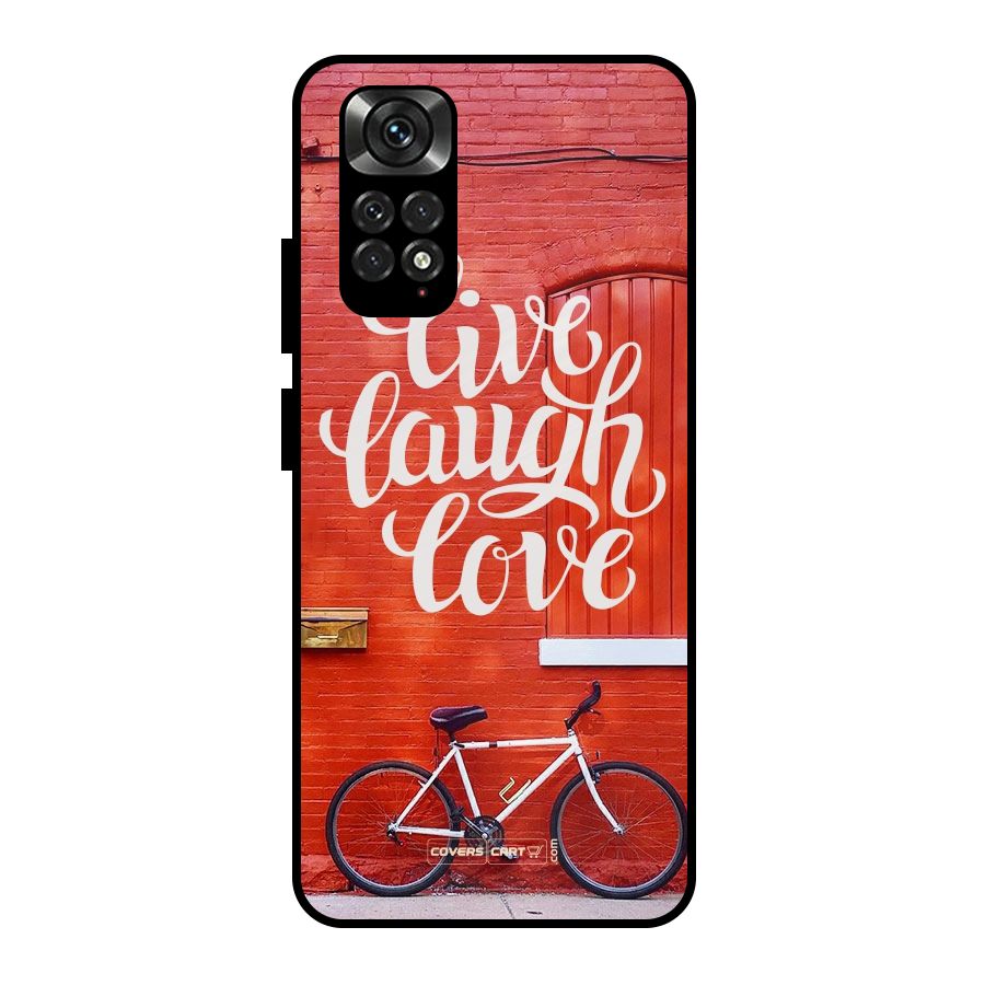 Live Laugh Love Metal Back Case for Redmi Note 11 Pro Plus 5G
