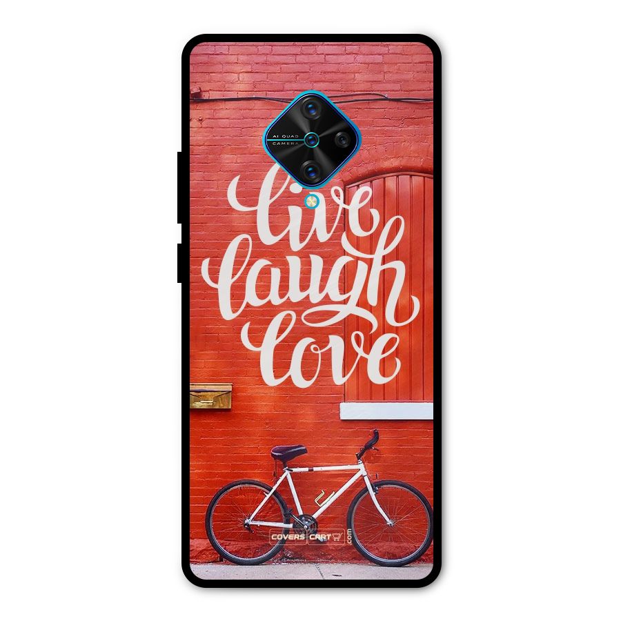 Live Laugh Love Metal Back Case for Vivo S1 Pro