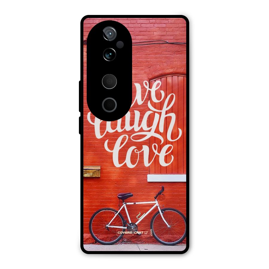 Live Laugh Love Metal Back Case for Vivo T3 Ultra