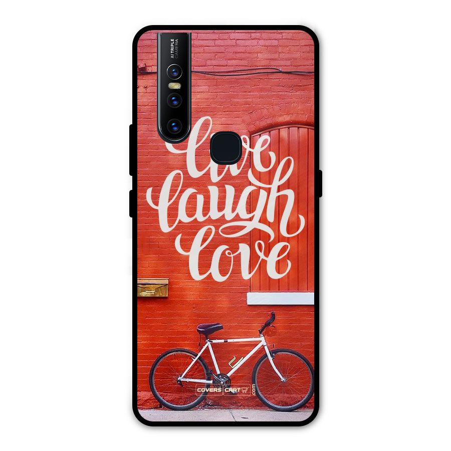 Live Laugh Love Metal Back Case for Vivo V15