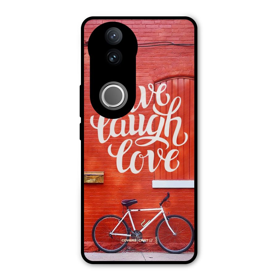 Live Laugh Love Metal Back Case for Vivo V50