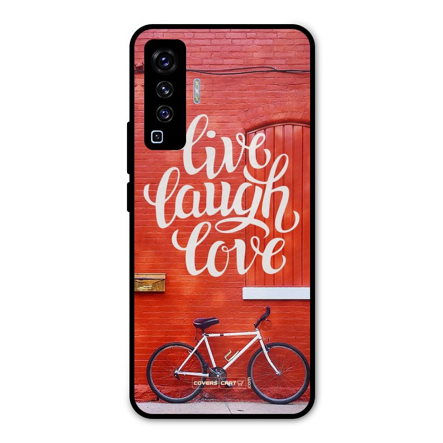 Live Laugh Love Metal Back Case for Vivo X50