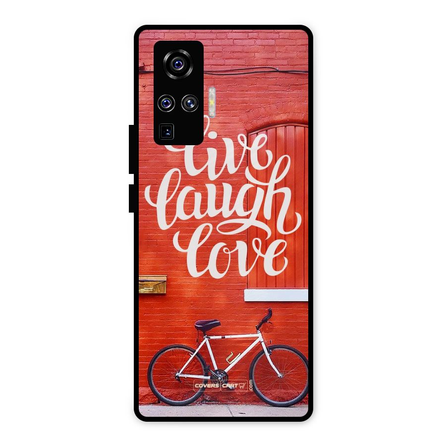 Live Laugh Love Metal Back Case for Vivo X50 Pro