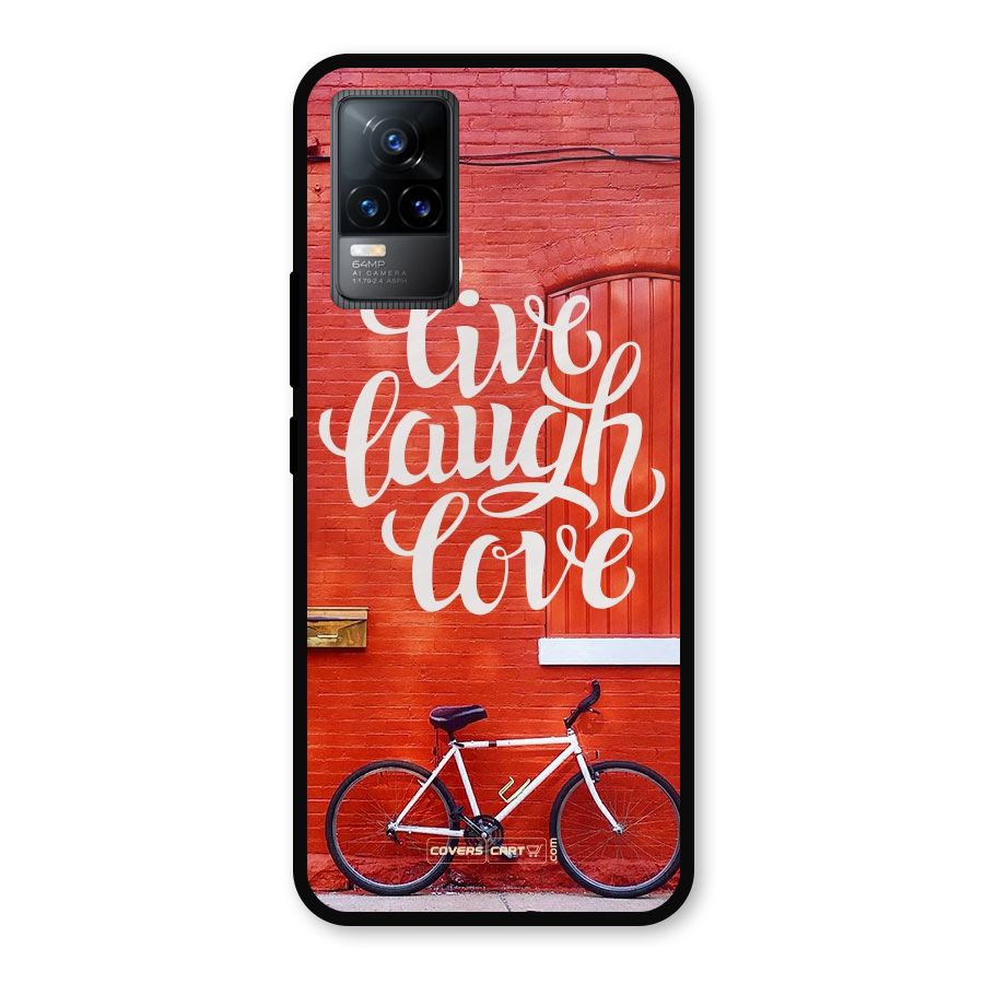 Live Laugh Love Metal Back Case for Vivo Y73