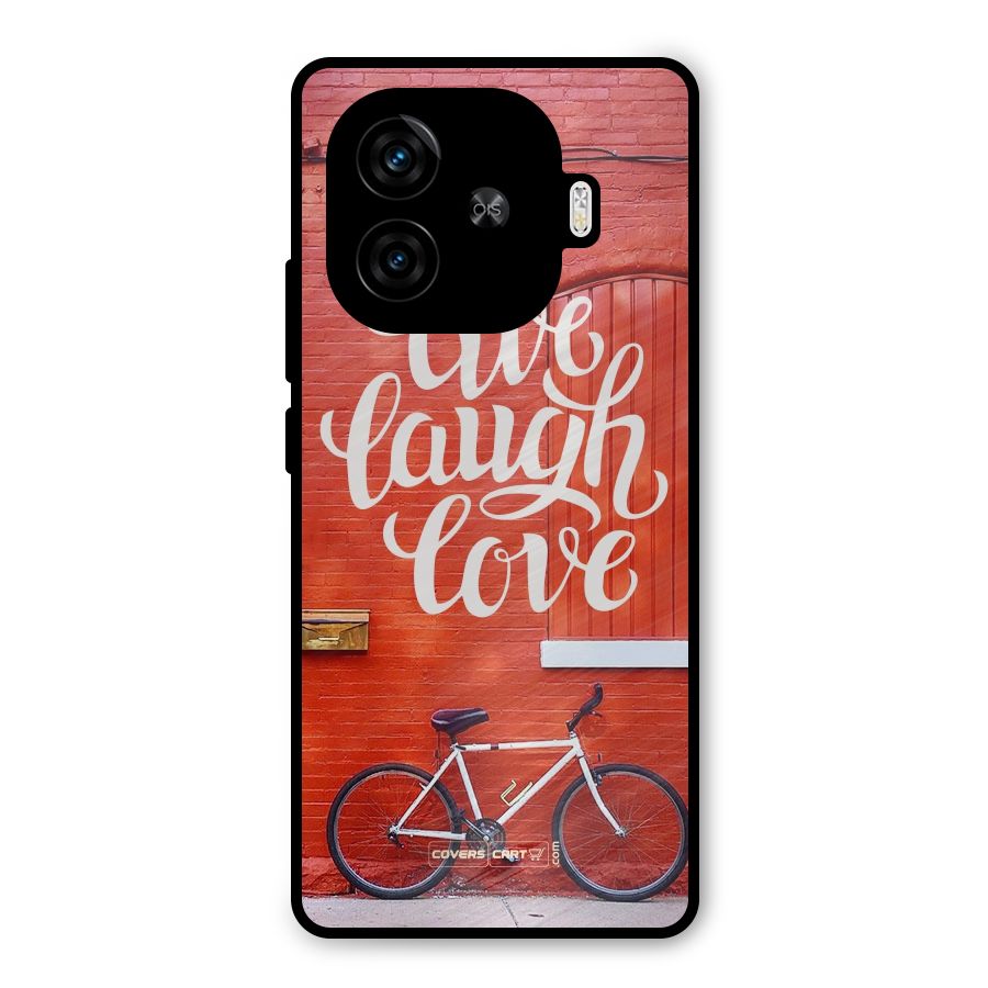 Live Laugh Love Metal Back Case for iQOO Neo 10R