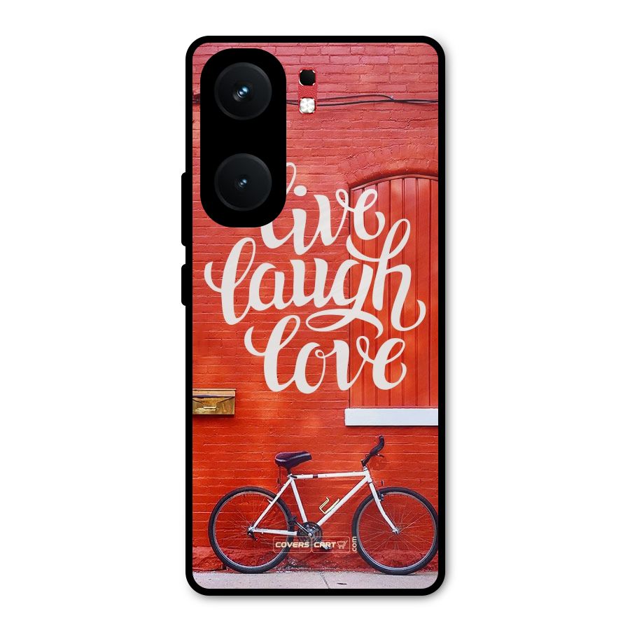 Live Laugh Love Metal Back Case for iQOO Neo 9 Pro