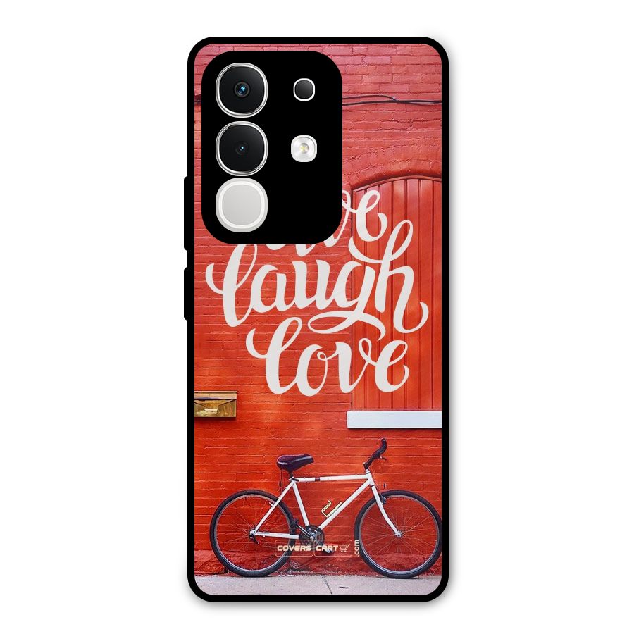 Live Laugh Love Metal Back Case for iQOO Z10x