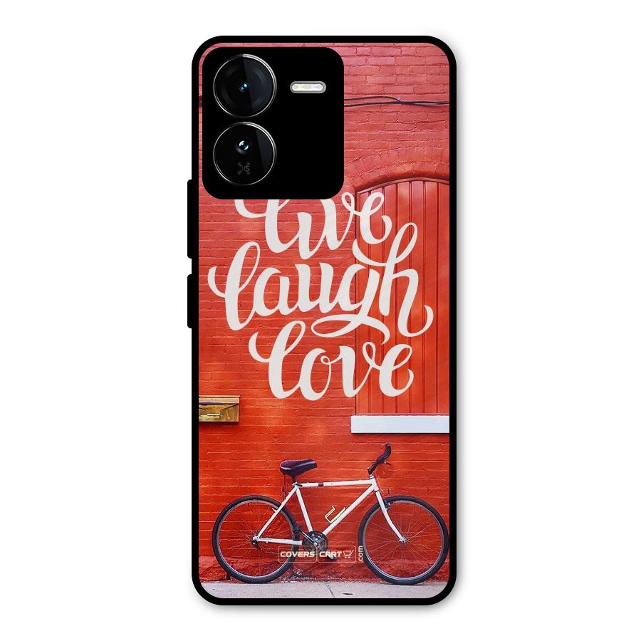 Live Laugh Love Metal Back Case for iQOO Z9